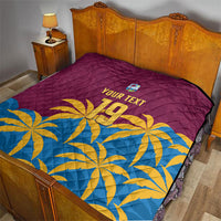 Custom West Indies Cricket Quilt The Maroons Calypso Heritage