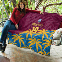 Custom West Indies Cricket Quilt The Maroons Calypso Heritage