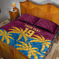 Custom West Indies Cricket Quilt Bed Set The Maroons Calypso Heritage