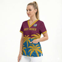 Custom West Indies Cricket Scrub Top The Maroons Calypso Heritage
