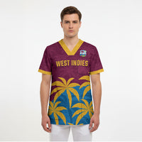 Custom West Indies Cricket Scrub Top The Maroons Calypso Heritage
