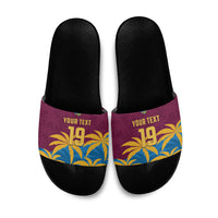 Custom West Indies Cricket Slide Sandals The Maroons Calypso Heritage