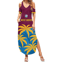 Custom West Indies Cricket Summer Maxi Dress The Maroons Calypso Heritage