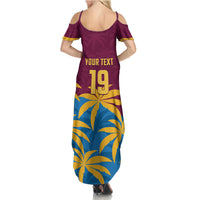 Custom West Indies Cricket Summer Maxi Dress The Maroons Calypso Heritage