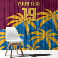 Custom West Indies Cricket Window Curtain The Maroons Calypso Heritage