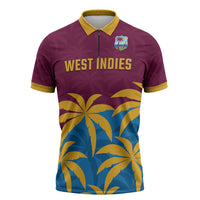 Custom West Indies Cricket Zipper Polo Shirt The Maroons Calypso Heritage