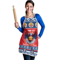 Personalized Serbia Christmas Apron Eagle with Cesnica Christmas Bread - Wonder Print Shop