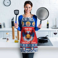 Personalized Serbia Christmas Apron Eagle with Cesnica Christmas Bread - Wonder Print Shop