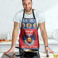 Personalized Serbia Christmas Apron Eagle with Cesnica Christmas Bread - Wonder Print Shop