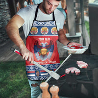 Personalized Serbia Christmas Apron Eagle with Cesnica Christmas Bread - Wonder Print Shop