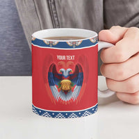 Personalized Serbia Christmas Ceramic Mug Eagle with Cesnica Christmas Bread - Wonder Print Shop