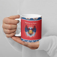 Personalized Serbia Christmas Ceramic Mug Eagle with Cesnica Christmas Bread - Wonder Print Shop