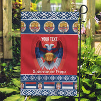 Personalized Serbia Christmas Garden Flag Eagle with Cesnica Christmas Bread - Wonder Print Shop