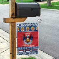 Personalized Serbia Christmas Garden Flag Eagle with Cesnica Christmas Bread - Wonder Print Shop