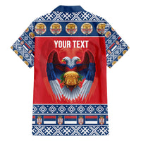 Personalized Serbia Christmas Hawaiian Shirt Eagle with Cesnica Christmas Bread - Wonder Print Shop