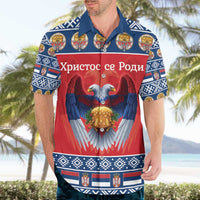 Personalized Serbia Christmas Hawaiian Shirt Eagle with Cesnica Christmas Bread - Wonder Print Shop