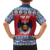 Personalized Serbia Christmas Hawaiian Shirt Eagle with Cesnica Christmas Bread - Wonder Print Shop