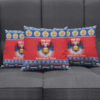 Personalized Serbia Christmas Pillow Cover Eagle with Cesnica Christmas Bread - Wonder Print Shop