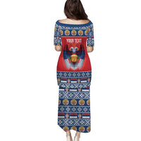 Personalized Serbia Christmas Puletasi Eagle with Cesnica Christmas Bread - Wonder Print Shop