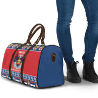 Personalized Serbia Christmas Travel Bag Eagle with Cesnica Christmas Bread - Wonder Print Shop