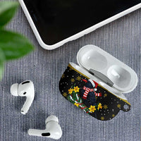 Flintshire Wales Christmas AirPods Case Welsh Red-billed Chough with Daffodil - Wonder Print Shop