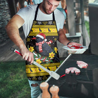 Flintshire Wales Christmas Apron Welsh Red-billed Chough with Daffodil - Wonder Print Shop
