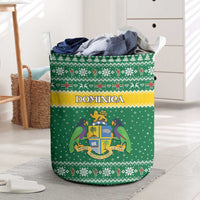 Dominica Christmas Laundry Basket Coat of Arms Style - Wonder Print Shop