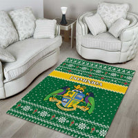 Dominica Christmas Area Rug Coat of Arms Style - Wonder Print Shop