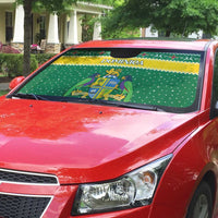 Dominica Christmas Auto Sun Shade Coat of Arms Style - Wonder Print Shop