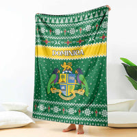Dominica Christmas Blanket Coat of Arms Style - Wonder Print Shop