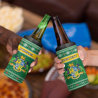 Personalized Dominica Christmas 4 in 1 Can Cooler Tumbler Coat of Arms Style - Wonder Print Shop