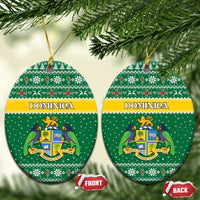 Dominica Christmas Ceramic Ornament Coat of Arms Style - Wonder Print Shop