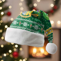 Dominica Christmas Santa Hat Coat of Arms Style - Wonder Print Shop