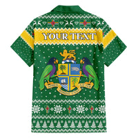 Personalized Dominica Christmas Family Matching Off The Shoulder Long Sleeve Dress and Hawaiian Shirt Coat of Arms Style - Wonder Print Shop
