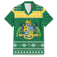 Personalized Dominica Christmas Hawaiian Shirt Coat of Arms Style - Wonder Print Shop