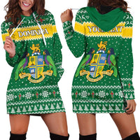Personalized Dominica Christmas Hoodie Dress Coat of Arms Style - Wonder Print Shop