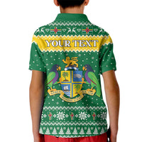 Personalized Dominica Christmas Kid Polo Shirt Coat of Arms Style - Wonder Print Shop