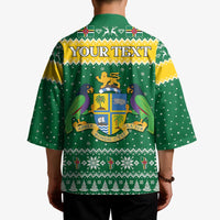 Personalized Dominica Christmas Kimono Coat of Arms Style - Wonder Print Shop