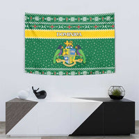 Dominica Christmas Tapestry Coat of Arms Style - Wonder Print Shop