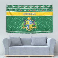 Dominica Christmas Tapestry Coat of Arms Style - Wonder Print Shop