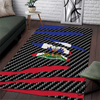 Haiti Beast Area Rug Ripped Flag Graphic - Wonder Print Shop