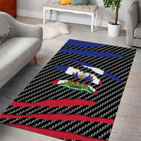 Haiti Beast Area Rug Ripped Flag Graphic - Wonder Print Shop