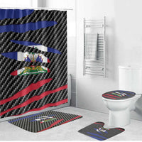 Haiti Beast Bathroom Set Ripped Flag Graphic - Wonder Print Shop