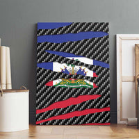 Haiti Beast Canvas Wall Art Ripped Flag Graphic - Wonder Print Shop