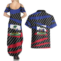 Haiti Beast Couples Matching Summer Maxi Dress and Hawaiian Shirt Ripped Flag Graphic - Wonder Print Shop