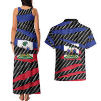 Haiti Beast Couples Matching Tank Maxi Dress and Hawaiian Shirt Ripped Flag Graphic - Wonder Print Shop