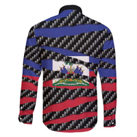 Haiti Beast Family Matching Long Sleeve Bodycon Dress and Hawaiian Shirt Ripped Flag Graphic - Wonder Print Shop