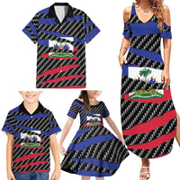 Haiti Beast Family Matching Summer Maxi Dress and Hawaiian Shirt Ripped Flag Graphic - Wonder Print Shop