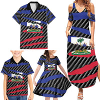 Haiti Beast Family Matching Summer Maxi Dress and Hawaiian Shirt Ripped Flag Graphic - Wonder Print Shop