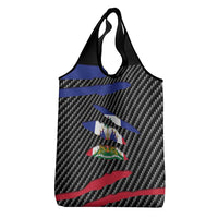 Haiti Beast Grocery Bag Ripped Flag Graphic - Wonder Print Shop